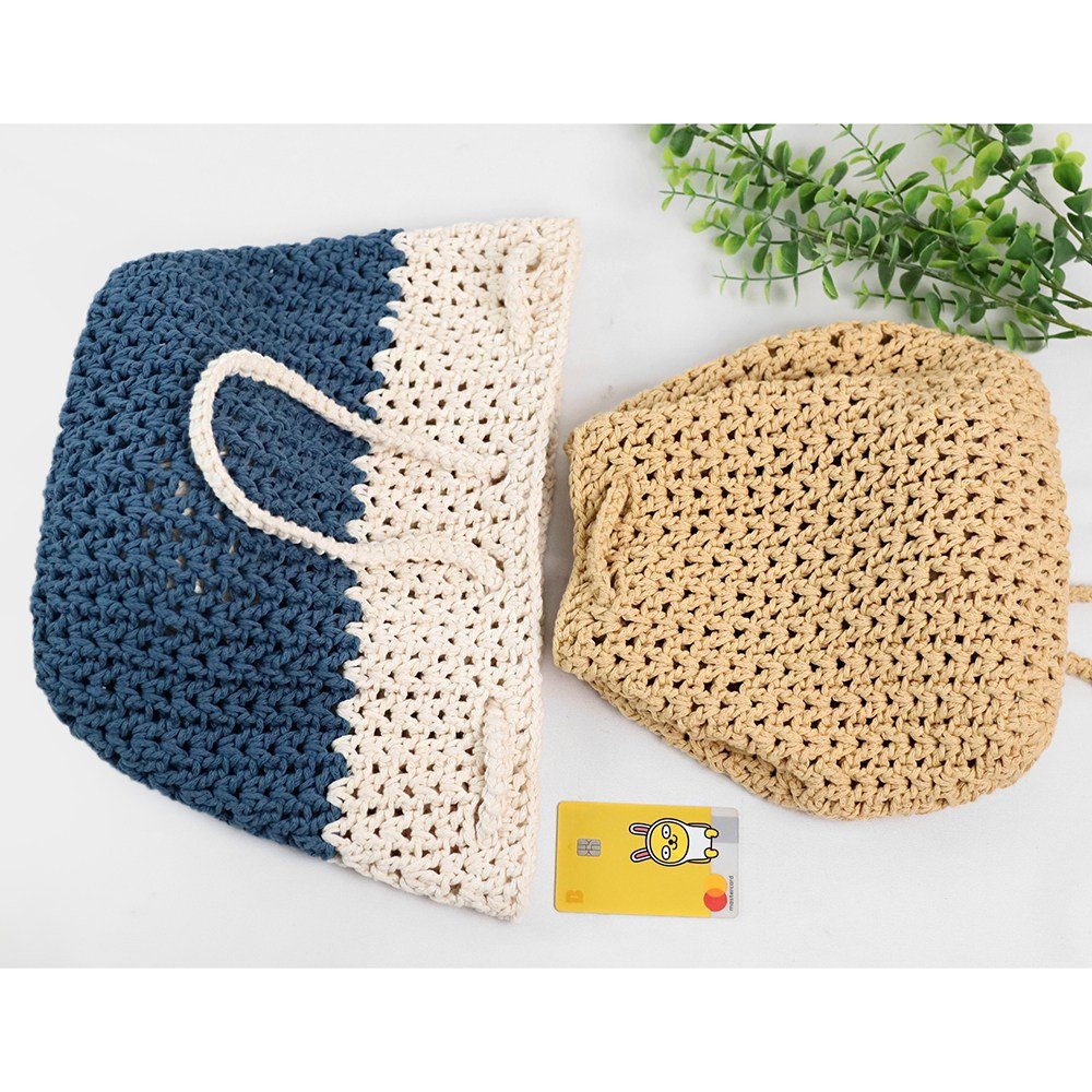 털실나라 한볼로 뜨는 복조리 네트백 DIY 동영상패키지, 102 레드, 1개 상세 이미지 2