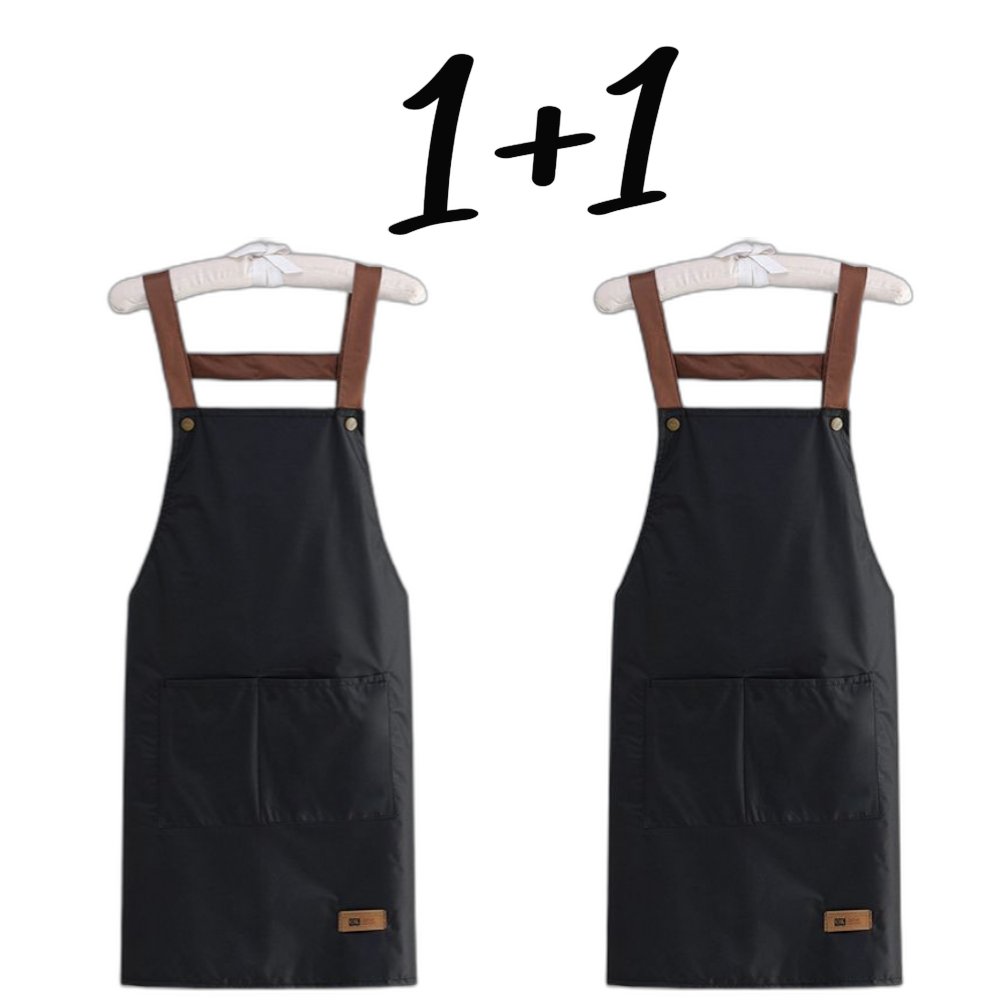 1+1 방수 심플 깔끔한 앞치마 공방 작업 주방 서빙할인 상세 이미지 2