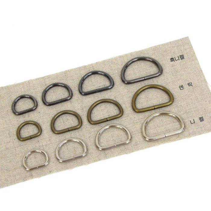 디링 D링 국산가방부자재, 1개, 니켈 20mm 상세 이미지 2
