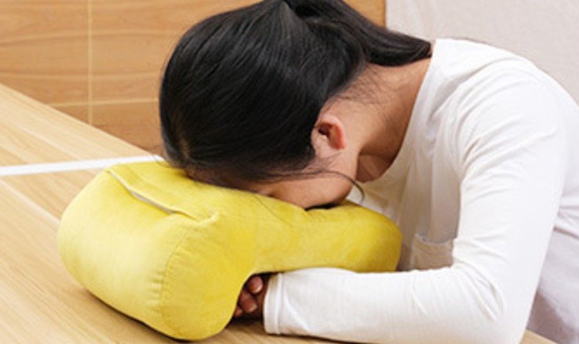 미니플 낮잠 수면 베개, 그레이, 1개 상세 이미지 2