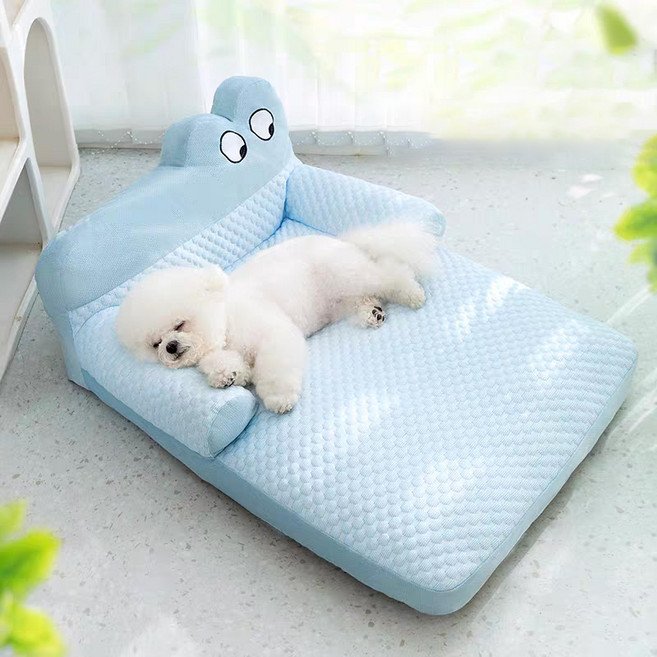 HA.M 사계절 고양이 애견 등받이 매트 멍멍이 아이스 쿨매트 강아지 방석, 옐로우, 1개할인