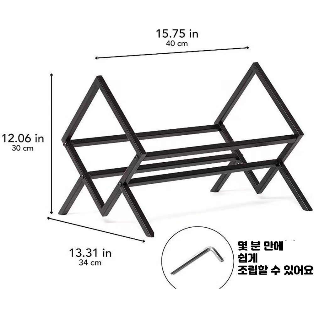 레코드 수납 랙 LP 보관함 수납 선반 최대 200장 가능 파일/책/잡지/레코드용 대용량 메탈 레코드 장식장, 1단, 블랙할인 상세 이미지 1