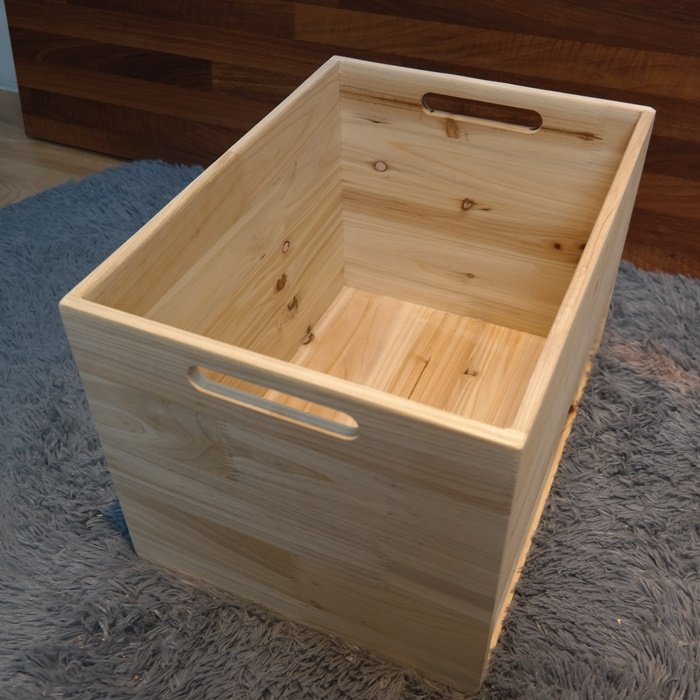 목공소 달빛 삼나무 손잡이형 상자, 1개, 삼나무 40*28*18cm 상세 이미지 1