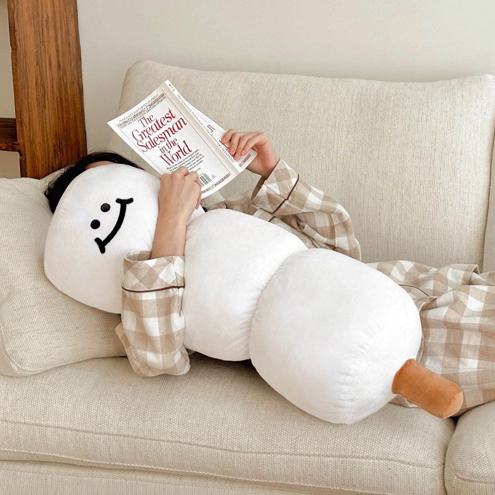 미뇽맨션 마시멜로우 바디필로우 귀여운 대형 롱 쿠션 집들이 집순이 생일 자취 선물, 1개, 화이트, 80cm 상세 이미지 1