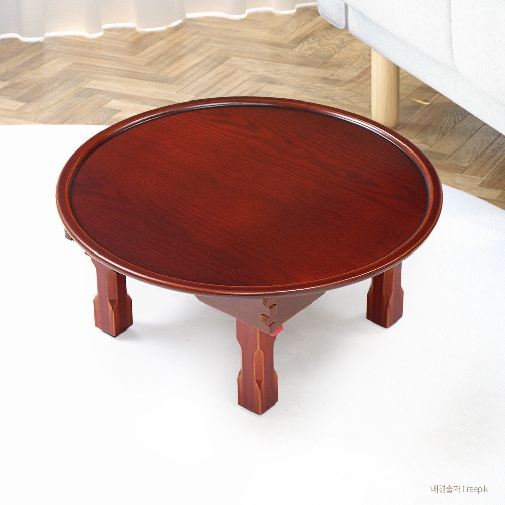 온결 8각 원형 소반 R 400mm x H 180mm, 엔틱, 1개 상세 이미지 1