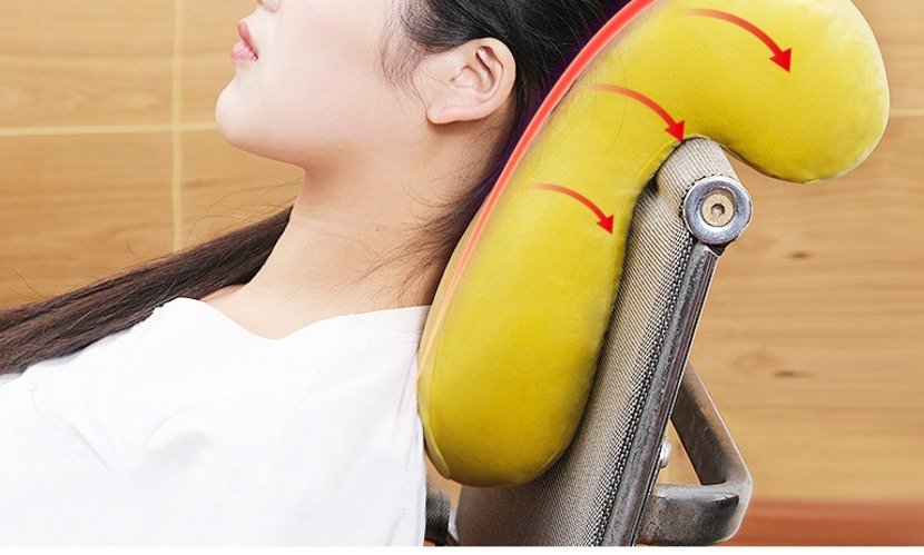 미니플 낮잠 수면 베개, 그레이, 1개 상세 이미지 1