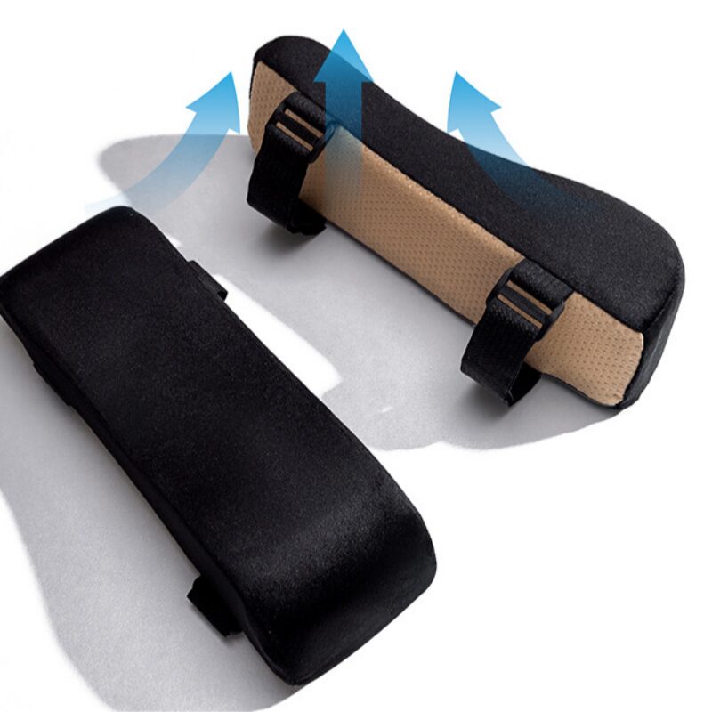 고급스러운 메쉬 메모리폼 팔걸이 쿠션 사무실 의자 암레스트 패드 1p, 그레이할인 상세 이미지 2