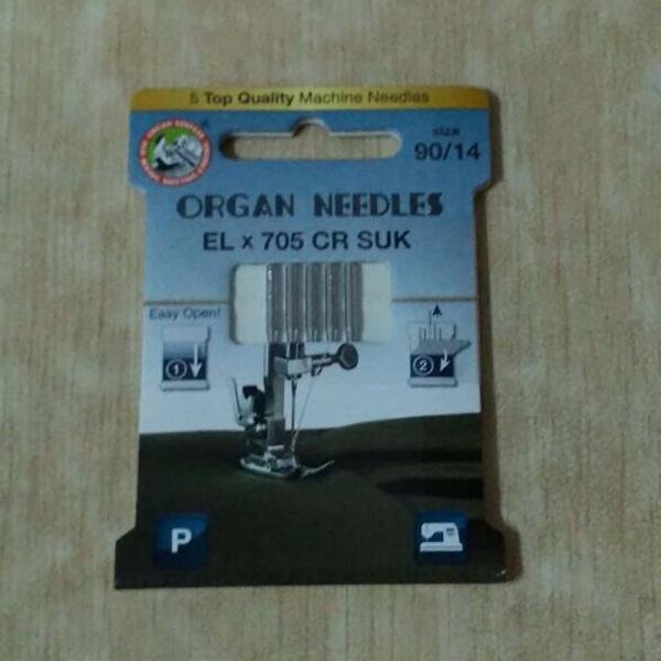 바늘 오르간 브랜드 ELx705 CR SUK Overlock 재봉틀 특수 편직 탄성 직물 가정용 5pcs 호환, 1개, 1) 5 needles in total 상세 이미지 2