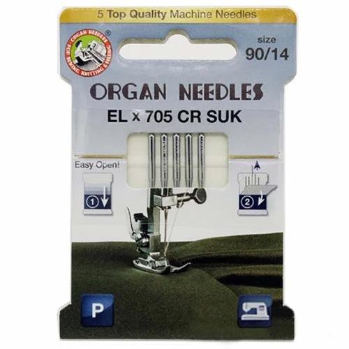 바늘 오르간 브랜드 ELx705 CR SUK Overlock 재봉틀 특수 편직 탄성 직물 가정용 5pcs 호환, 1개, 1) 5 needles in total 상세 이미지 1