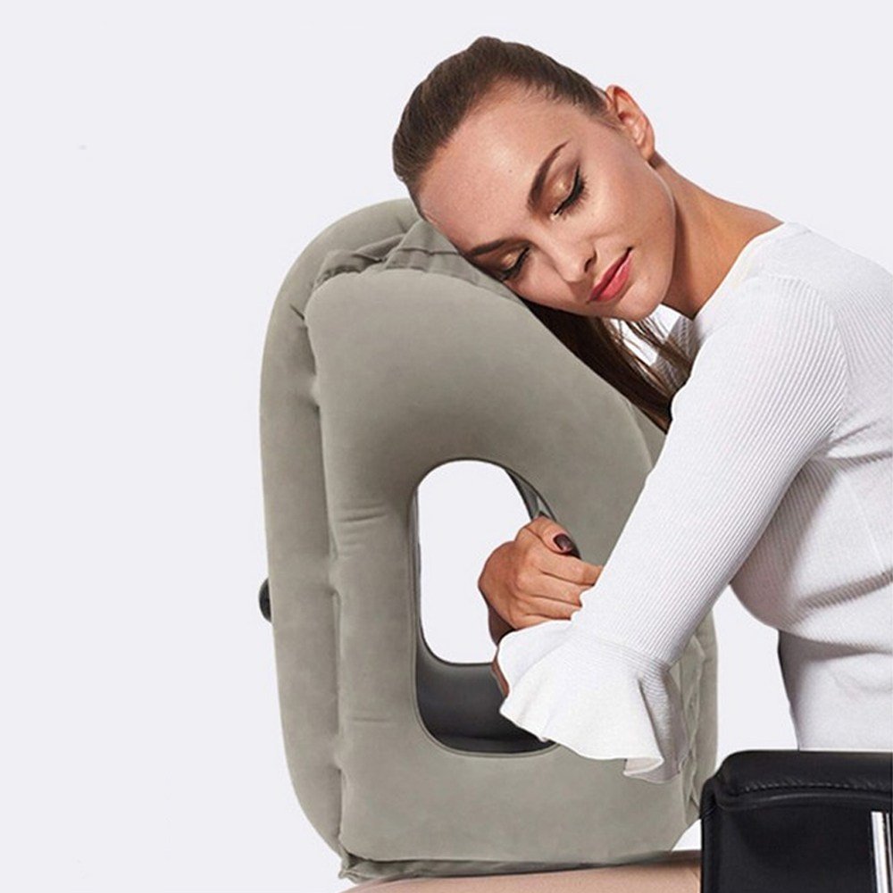 5시 당일배송 fooi 장거리여행 해외여행 기내용품 차량용목베개 발해먹 2종택1, 여행용 앞쿠션, 1개 상세 이미지 1