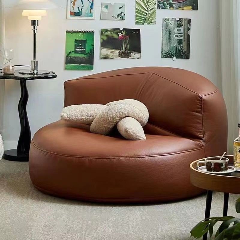 웜모먼트 DIY 수납 소파커버 1인용 다다미 거실 베란다 리클라이너 겸용, 오렌지 상세 이미지 1
