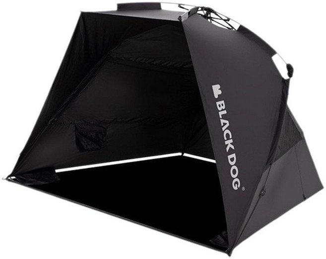 BLACKDOG 아웃도어 선쉐이드 자동 캠핑 텐트 BD2300ZP019, 블랙, 1-2인용할인