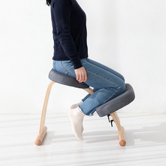 바론 자세교정 바른자세 척추교정 무릎의자, 차콜그레이7982.5686할인